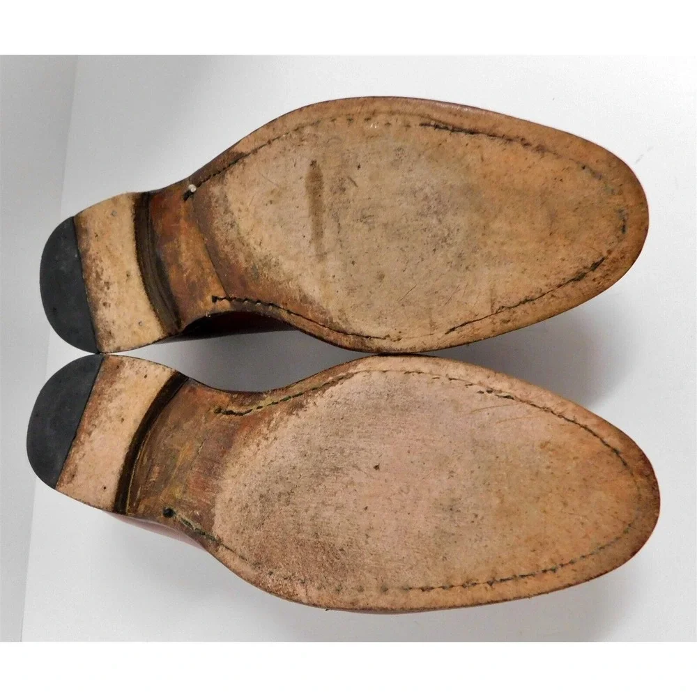 Stuart's Choice Brown Leather‎ Dress Loafers England 9.5 D